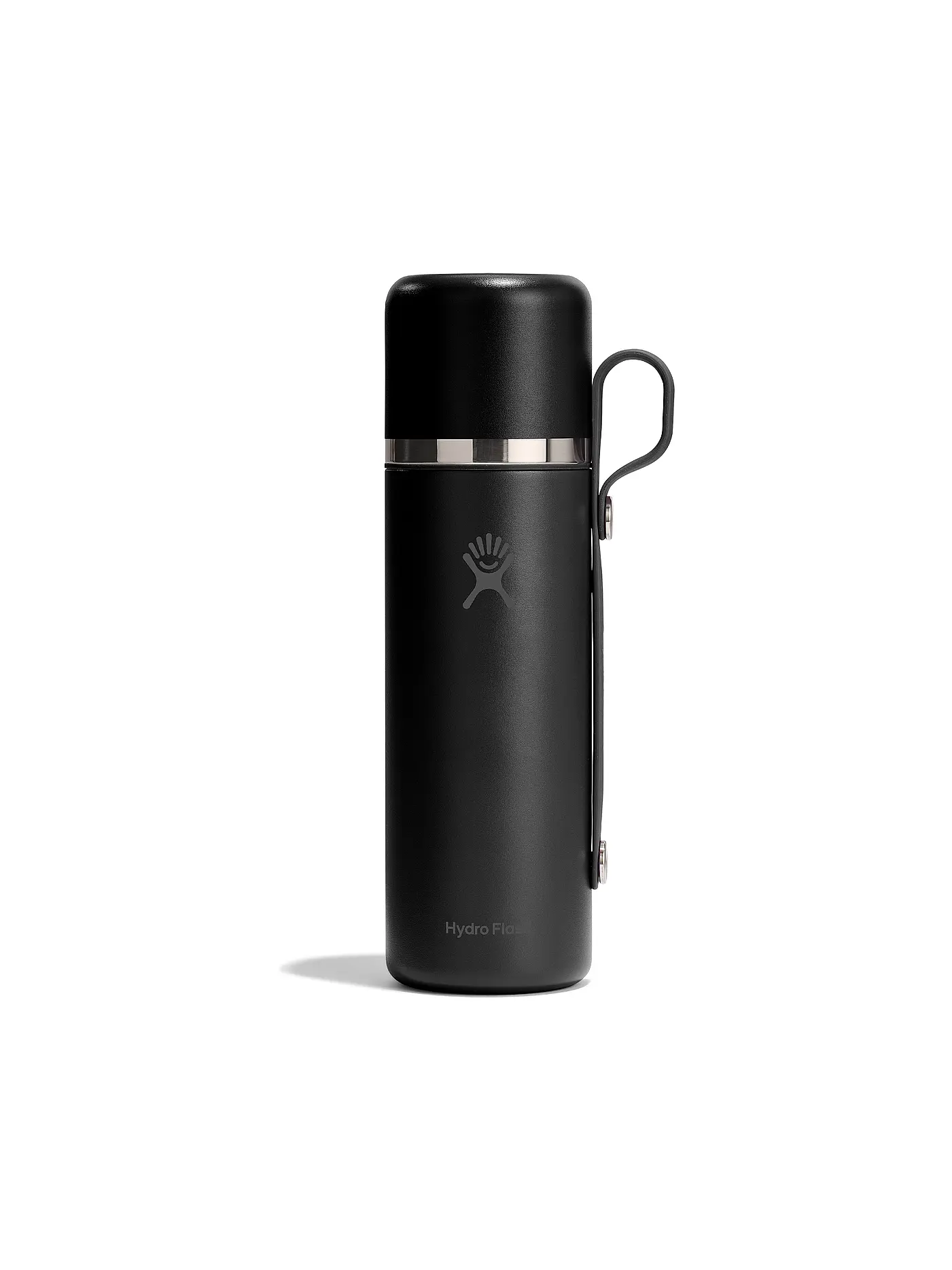 HYDRO FLASK | Trinkflasche Hot Flask & Cup isoliert 828ml | schwarz